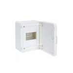   HAGER VS104PD Golf kiselosztó, 1 soros, 4M, falon kívüli, teli ajtó, 184x138x99mm