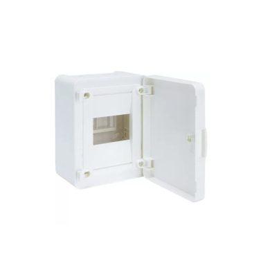 HAGER VS104PD Golf kiselosztó, 1 soros, 4M, falon kívüli, teli ajtó, 184x138x99mm