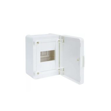 HAGER VS112PD Golf kiselosztó, 1 soros, 12M, falon kívüli, teli ajtó, 252x282x99mm