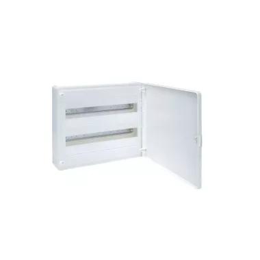 HAGER VS218PD Golf kiselosztó, 2 soros, 36M, falon kívüli, teli ajtó, 377x390x99mm