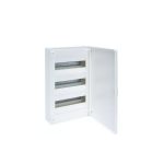   HAGER VS312PD Golf kiselosztó, 3 soros, 36M, falon kívüli, teli ajtó, 500x282x99mm