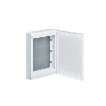   HAGER VS318PZF Multimédia golf kiselosztó, falon kívüli, teli ajtó, 501,5x389,5x98,5mm