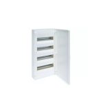   HAGER VS412PD Golf kiselosztó, 4 soros, 48M, falon kívüli, teli ajtó, 647x282x99mm