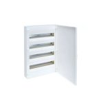   HAGER VS418PD Golf kiselosztó, 4 soros, 72M, falon kívüli, teli ajtó, 647x390x99mm