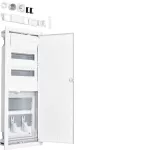   HAGER VU602NWH Volta hibrid perforált fém ajtóval, süllyesztett, 24 modul, 2 sor,
