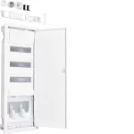   HAGER VU603NWH Volta hibrid perforált fém ajtóval, süllyesztett, 36 modul, 3 sor,