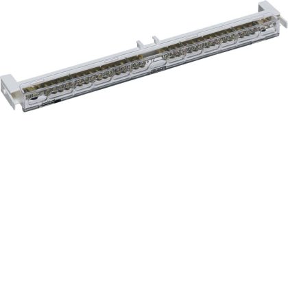   HAGER VZ522 PE+N sorkapcsok VE112SN és VE112PN elosztókhz, 2x17