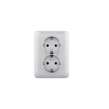 HAGER WL1252 Dupla dugalj - ezüst