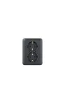 HAGER WL1253 Dupla dugalj - fekete