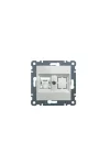 HAGER WL2130 Számítógépaljzat RJ45, cat.5e, FTP - fehér