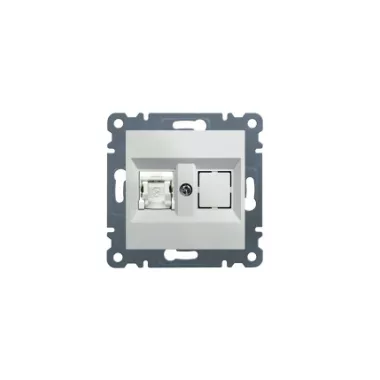 HAGER WL2130 Számítógépaljzat RJ45, cat.5e, FTP - fehér HAGER WL2130 Számítógépaljzat RJ45, cat.5e, FTP - fehér