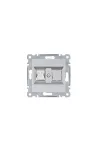 HAGER WL2132 Számítógépaljzat RJ45, cat.5e, FTP - ezüst