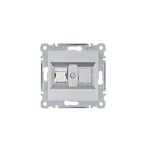 HAGER WL2132 Számítógépaljzat RJ45, cat.5e, FTP - ezüst