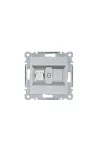 HAGER WL2152 Számítógépaljzat RJ45, cat.6e, UTP - ezüst