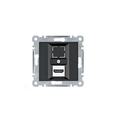 HAGER WL2613 HDMI csatlakozó - fekete