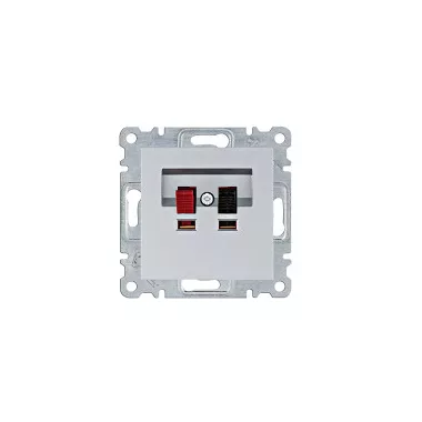 HAGER WL3312 Hangfal csatlakozó - ezüst HAGER WL3312 Hangfal csatlakozó - ezüst