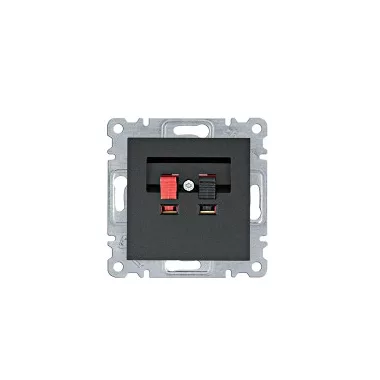HAGER WL3313 Hangfal csatlakozó - fekete HAGER WL3313 Hangfal csatlakozó - fekete