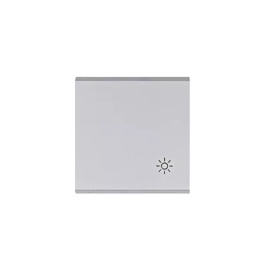 HAGER WL6022 Billentyű lámpajellel - ezüst