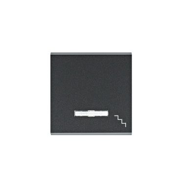 HAGER WL6133 Jelzőfényes billentyű lépcsőjellel - fekete