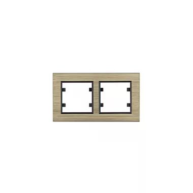 HAGER WL9224 2-es vízszintes keret - bronz alumínium PASSION HAGER WL9224 2-es vízszintes keret - bronz alumínium PASSION