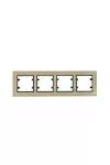 HAGER WL9244 4-es vízszintes keret - bronz alumínium PASSION