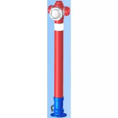 Hawle 5089 Földfeletti tűzcsap, FIX kifolyó csatlakozás 2B+1A, „h8”