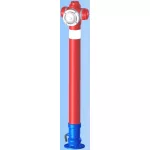   Hawle 5089 Földfeletti tűzcsap, FIX kifolyó csatlakozás 2B+1A, „h8”