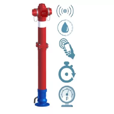 Hawle 5181 Földfeletti SMART-LIGHT tűzcsap KTB 2B h8 LoRa