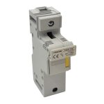   TRACON HBA-1P-100 Szakaszolókapcsoló-biztosító hengeres bizt.hoz, maszkolható 100A, 22x58mm; Un=230V/400V