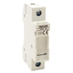   TRACON HBA-1P-20 Szakaszolókapcsoló-biztosító hengeres bizt.hoz, maszkolható 20A, 8x32mm; Un=230V/400V