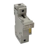   TRACON HBA-1P-50 Szakaszolókapcsoló-biztosító hengeres bizt.hoz, maszkolható 50A, 14x51mm; Un=230V/400V