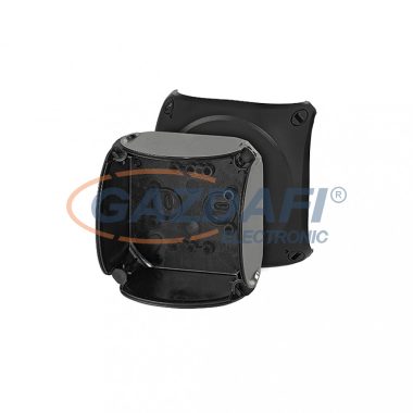 HENSEL EB 02 B Üres tokozat, sima oldalfalakkal, fekete