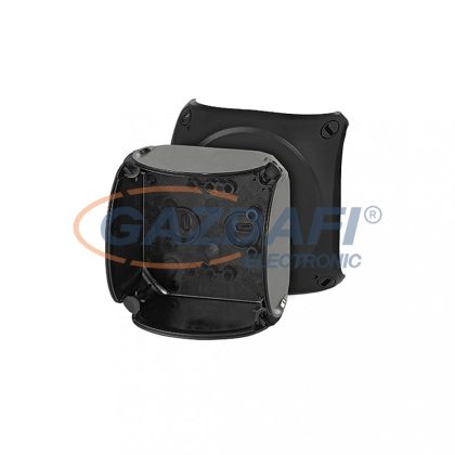 HENSEL EB 02 B Üres tokozat, sima oldalfalakkal, fekete