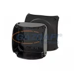 HENSEL EB 06 B Üres tokozat, sima oldalfalakkal, fekete