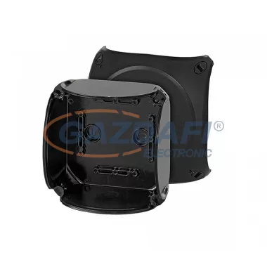 HENSEL EB 06 B Üres tokozat, sima oldalfalakkal, fekete