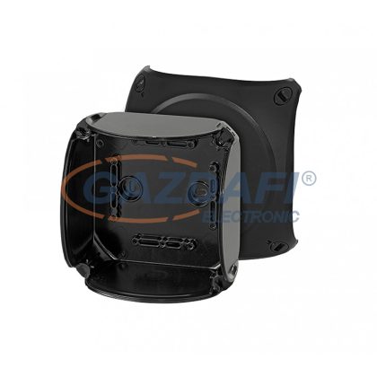 HENSEL EB 06 B Üres tokozat, sima oldalfalakkal, fekete