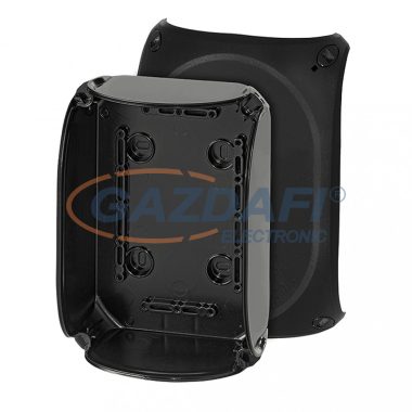 HENSEL EB 10 B Üres tokozat, sima oldalfalakkal, fekete