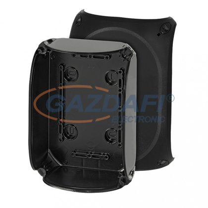 HENSEL EB 10 B Üres tokozat, sima oldalfalakkal, fekete