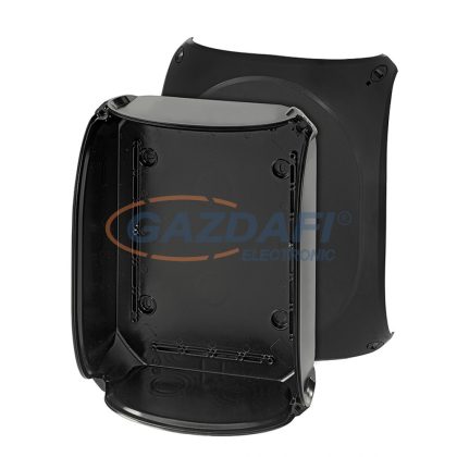 HENSEL EB 35 B Üres tokozat, sima oldalfalakkal, fekete