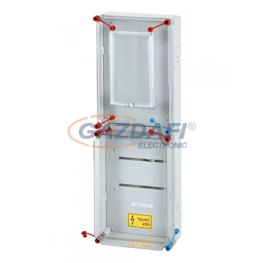 HENSEL HÁFM3000-U Fogyasztásmérő szekrény áramváltós méréshez, fogyasztásmérő készülék és vizsgáló sorkapocs egység részére, felületre szerelt kivitelben