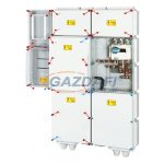   HENSEL HÁFM500B-U Áramváltós mérőhely 500 A-ig, 1 felhasználási helyes indirekt mérés, földkábeles, felületre szerelt, kombinált szekrény kivitelben, olvadóbiztosítóval, tűzeseti lekapcsolással