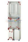 HENSEL HB3008F-U 1 és 3 fázisú egy mérőhelyes fogyasztásmérő szekrény mindennapszaki és előrefizetős méréshez 80 A-ig, IP65, 300x1050x230mm