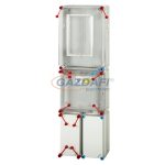   HENSEL HB3008F-U 1 és 3 fázisú egy mérőhelyes fogyasztásmérő szekrény mindennapszaki és előrefizetős méréshez 80 A-ig, IP65, 300x1050x230mm