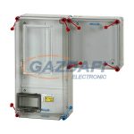   HENSEL HB30VM-U 1 és 3 fázisú egy mérőhelyes fogyasztásmérő szekrény vezérelt / H-tarifás méréshez, 63 A-ig, IP65, 600x600x230mm