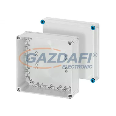 HENSEL K 0201 2-es méretű üres Mi típusú szekrény szürke fedéllel