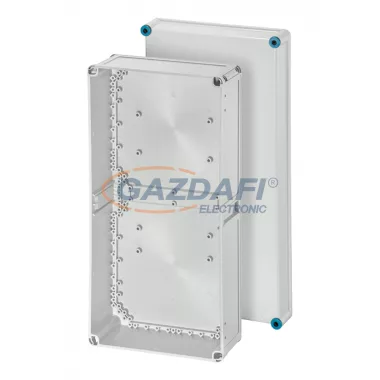 HENSEL K 0401 4-es méretű üres Mi típusú szekrény szürke fedéllel