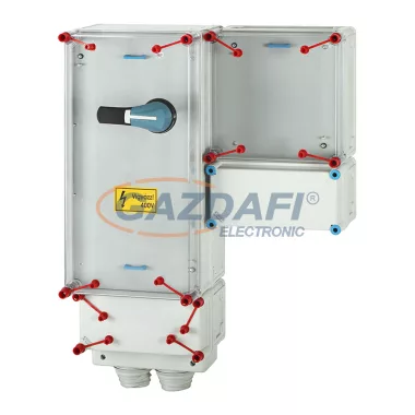 HENSEL Mi CF 7402-CS Fogadószekrény modul 200A-ig, méretlen oldalra, túlfeszültség-védelmi eszköz beszerelési lehetőséggel, biztosítós terheléskapcsolóval (Fuserblock), csoportos fogyasztásmérés kialakítására