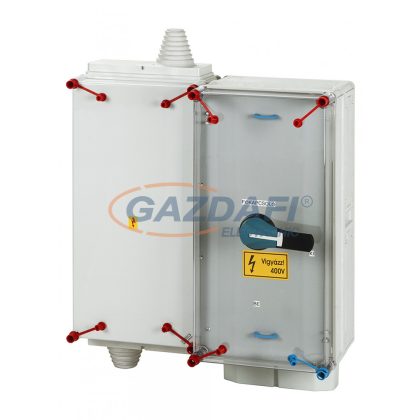   HENSEL Mi SZ 7404-CS Szinti fogadó/leágazó szekrény 200 A-ig, méretlen oldalra, biztosítós terheléskapcsolóval (Fuserblock), csoportos fogyasztásmérés kialakítására