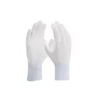 HF8-FH kötött kesztyű PU mártással, 8-as méret, fehér