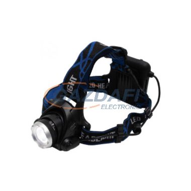 HOME HLM 4 LED-es fém fejlámpa, Zoom, 800 lm